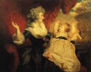 Sir Joshua Reynolds The Duchess of Devonshire and her Daughter Georgiana oil on canvas